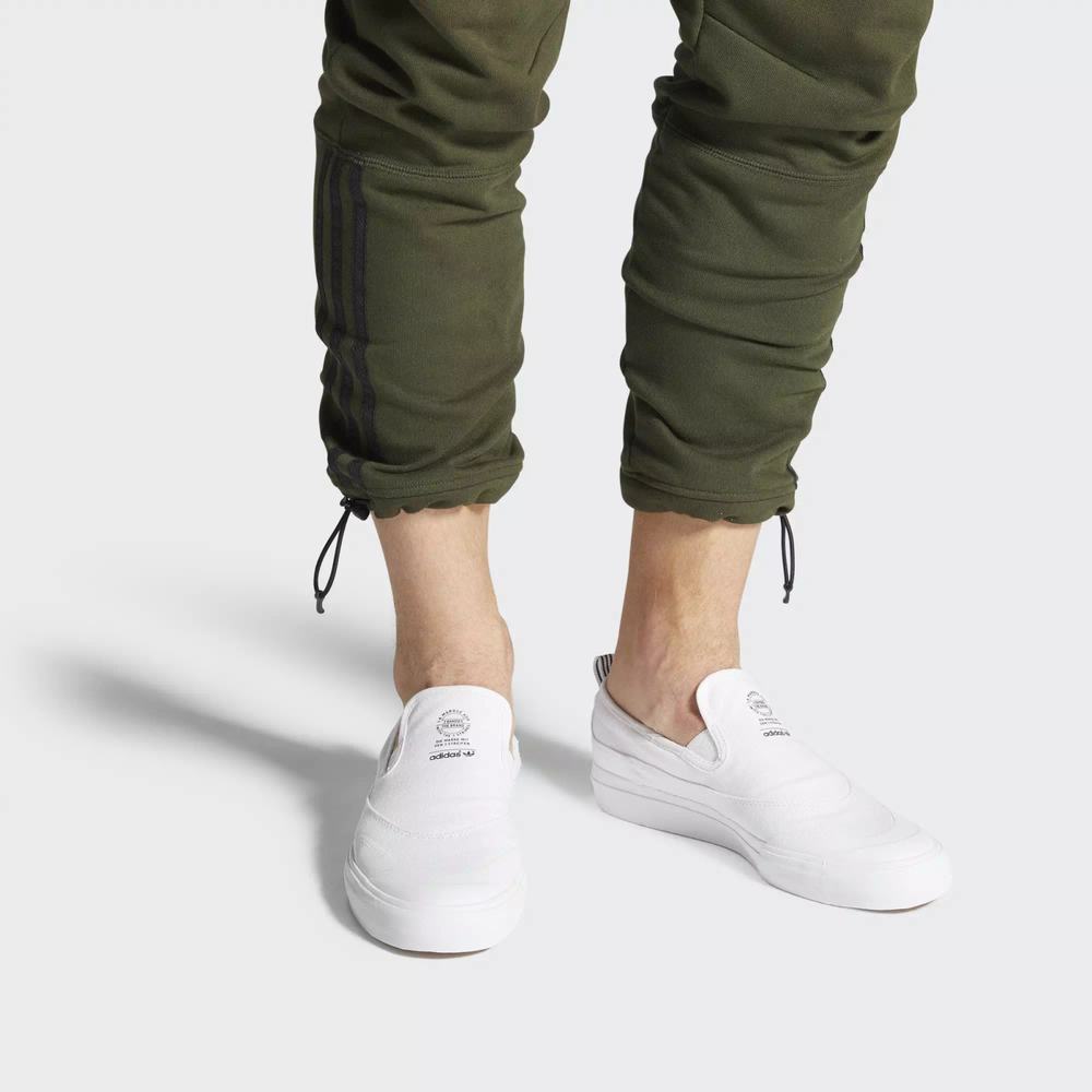 Adidas Matchcourt Slip-On ADV Tenis Blancos Para Hombre (MX-59598)